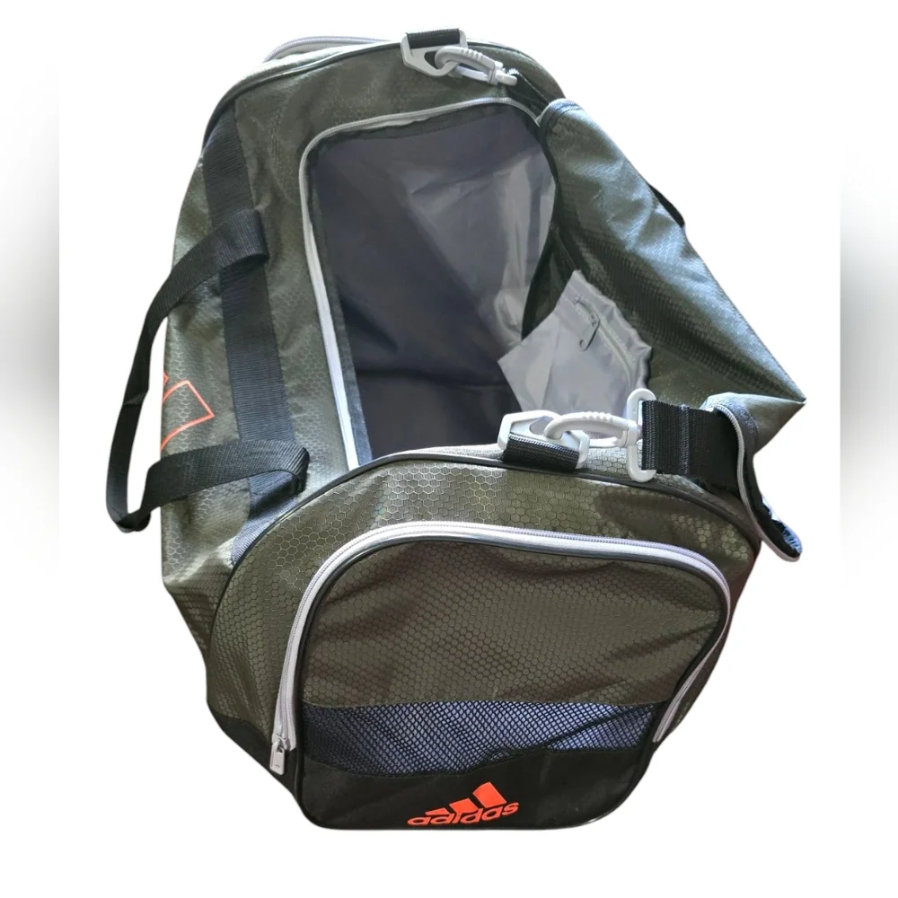 Adidas Green and Black Men's Duffel Bag